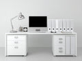 Bureau - Panneaux de bois - 170 x 65 x 76 cm - Blanc - Moderne