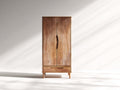 Armoire - Bois - 82 x 48 x 188 cm - Noyer - Style moderne